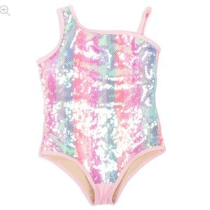 NWOT Shade Critters One Piece Birthday Stripe with Sequin Overlay